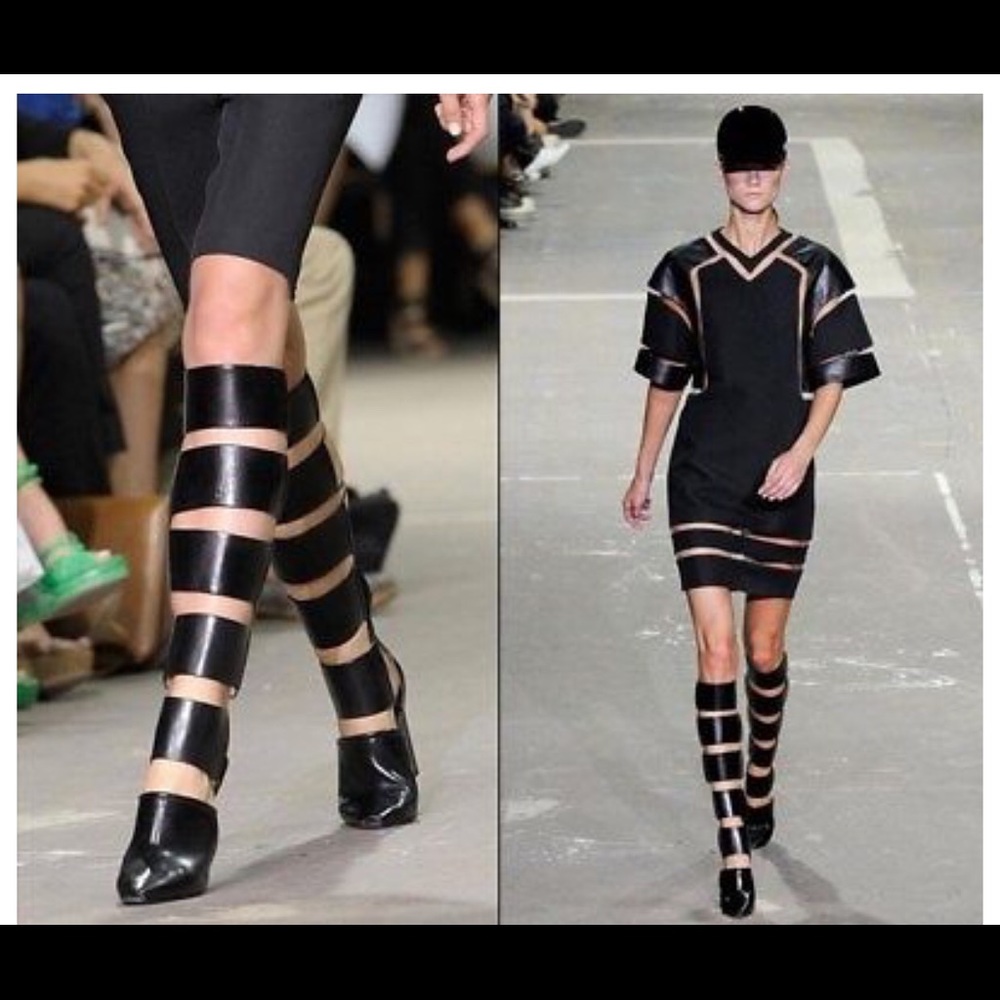 Alexander WANG MARTA  TALL CUT OUT GLADIATOR Boots